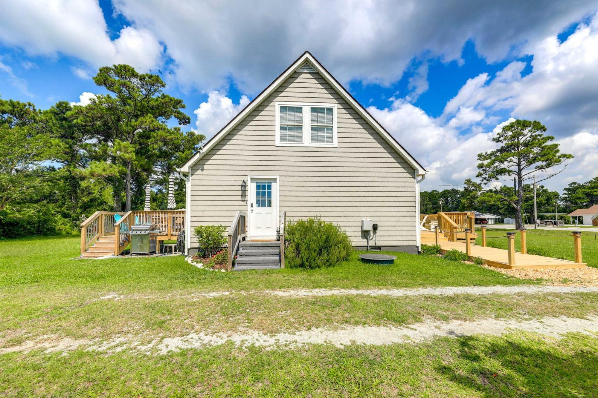 The Willowberry House With Deck And Grill! Harkers Island Dış mekan fotoğraf