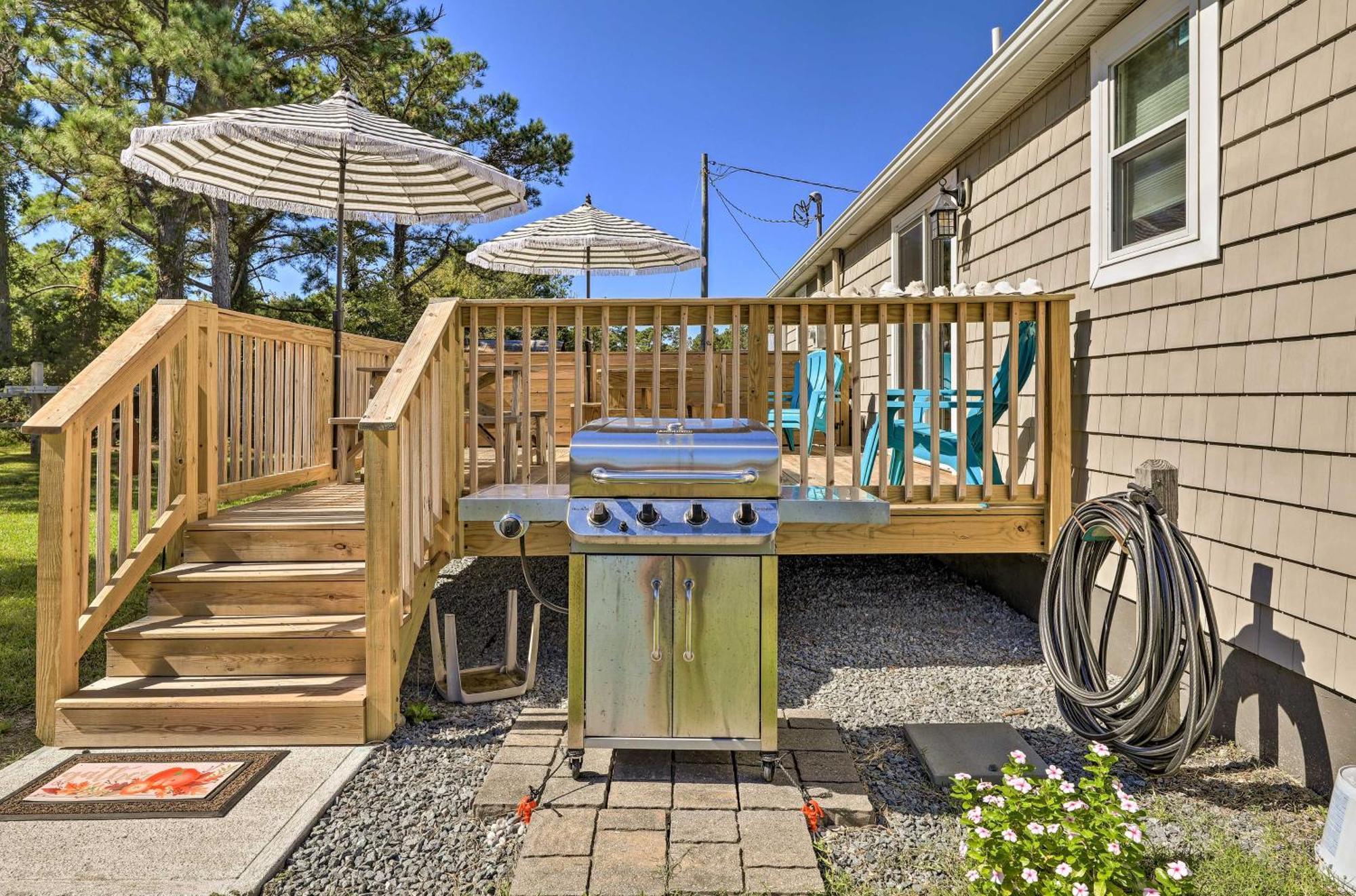 The Willowberry House With Deck And Grill! Harkers Island Dış mekan fotoğraf