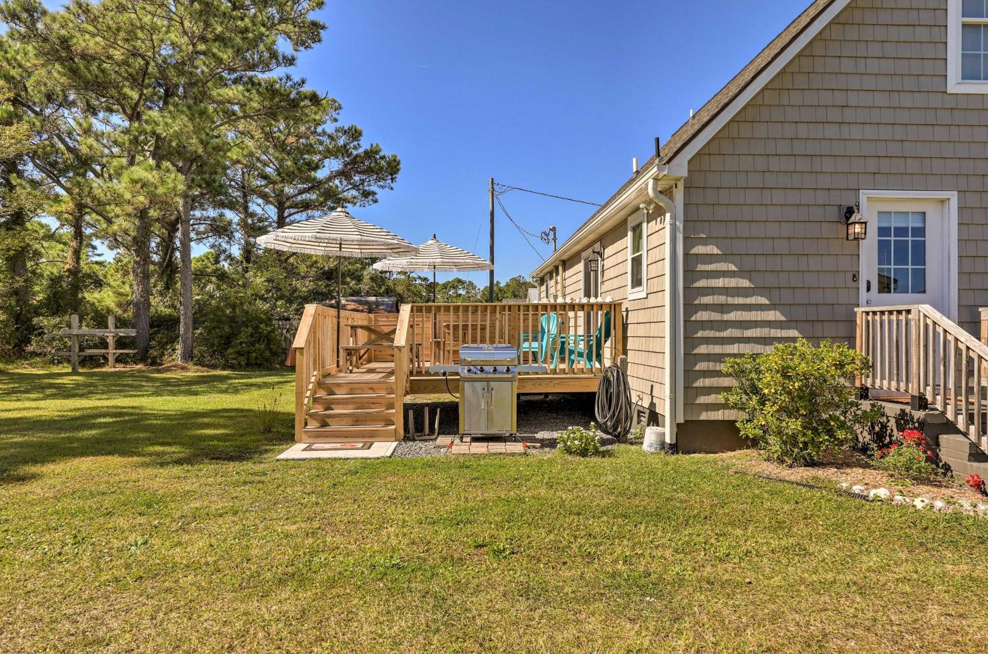 The Willowberry House With Deck And Grill! Harkers Island Dış mekan fotoğraf