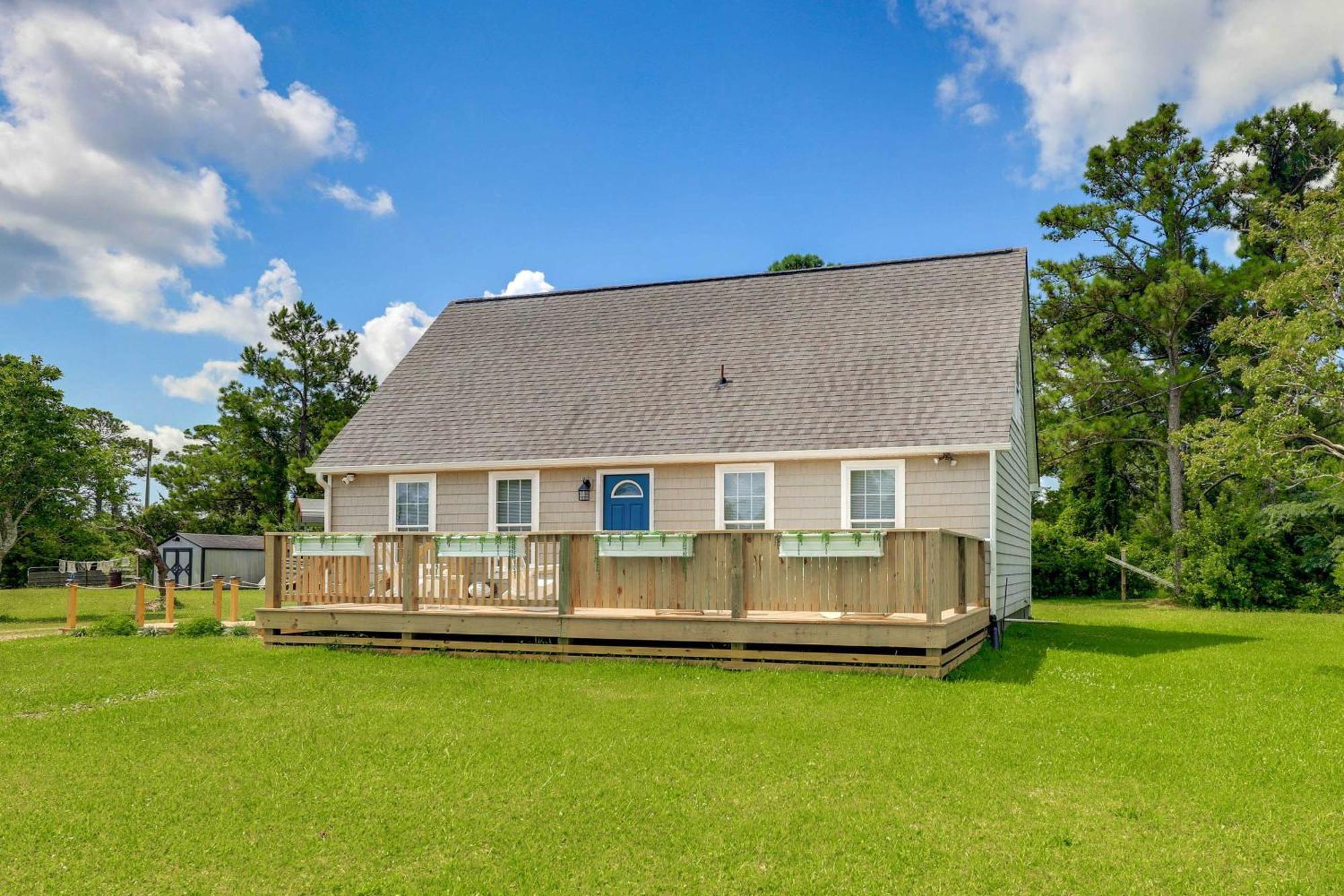 The Willowberry House With Deck And Grill! Harkers Island Dış mekan fotoğraf